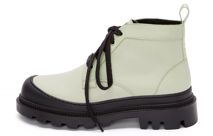 (Women) LOEWE Ankle Boot 'Bright Green Leather Lace-Up' L815285X72-4130