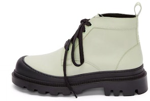 (Women) LOEWE Ankle Boot 'Bright Green Leather Lace-Up' L815285X72-4130 (Women) LOEWE Ankle Boot 'Bright Green Leather Lace-Up' L815285X72-4130