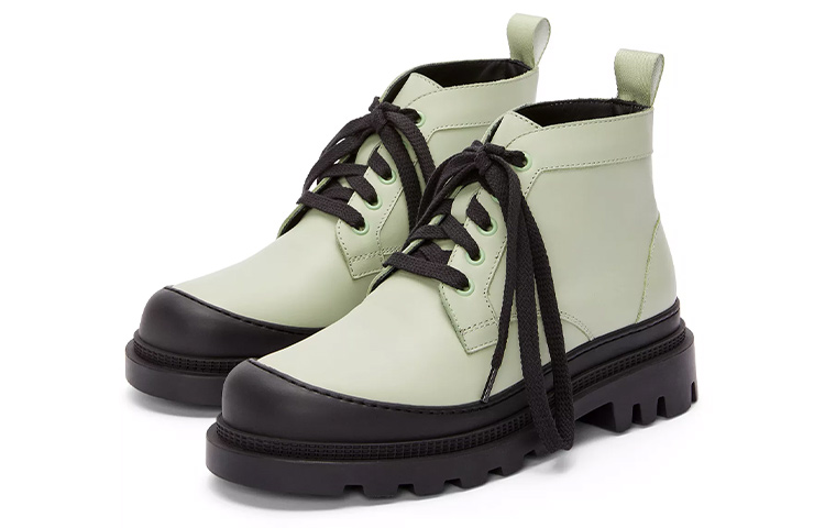 Order (Women) LOEWE Ankle Boot 'Bright Green Leather Lace-Up' L815285X72-4130