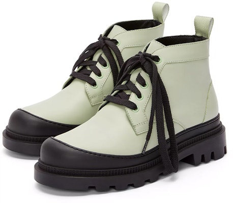 (W) 로에베 그린 레더 레이스업 앵클 부츠 L815285X72-4130 Order (W) 로에베 그린 레더 레이스업 앵클 부츠 L815285X72-4130