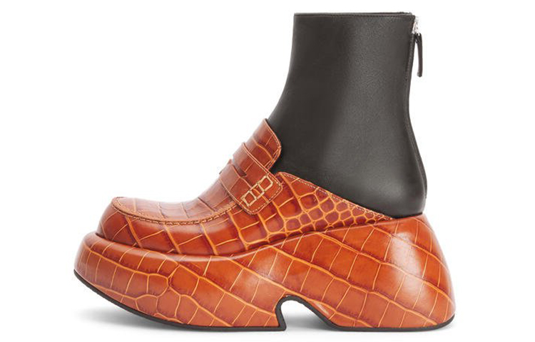 (W) LOEWE Ankle Boot 'Brown Calfskin'