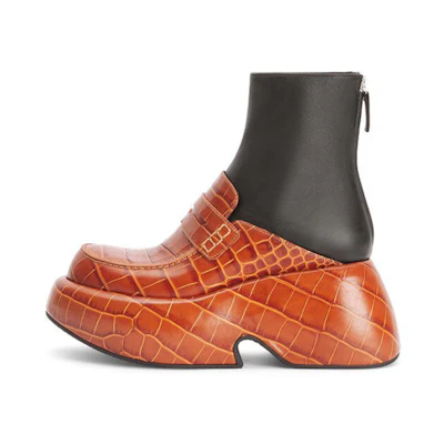 (W) LOEWE Ankle Boot 'Brown Calfskin'