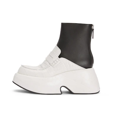 (W) LOEWE Ankle Boot 'Fashionable White Leather'