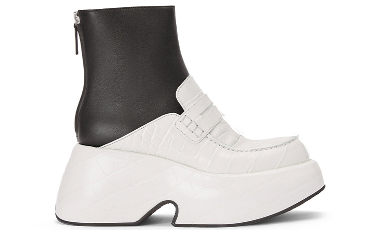 (W) LOEWE Ankle Boot 'Fashionable White Leather' 圖 2