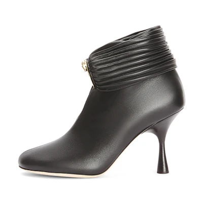 (W) LOEWE Ankle Boot 'Simple Fashion Black Leather'