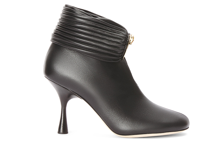 (W) LOEWE Ankle Boot 'Simple Fashion Black Leather' 圖 2