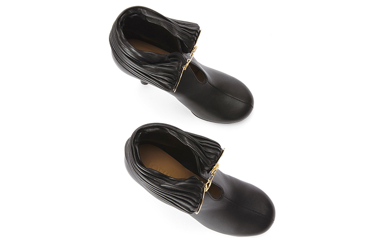 (W) LOEWE Ankle Boot 'Simple Fashion Black Leather' 圖 4
