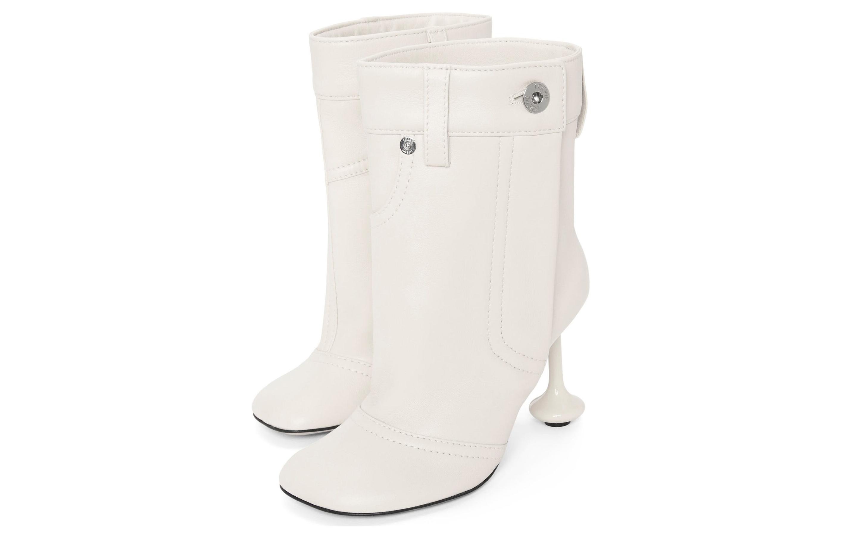 (W) LOEWE Ankle Boot 'Simplified Elegance Red Sole White' 圖 3