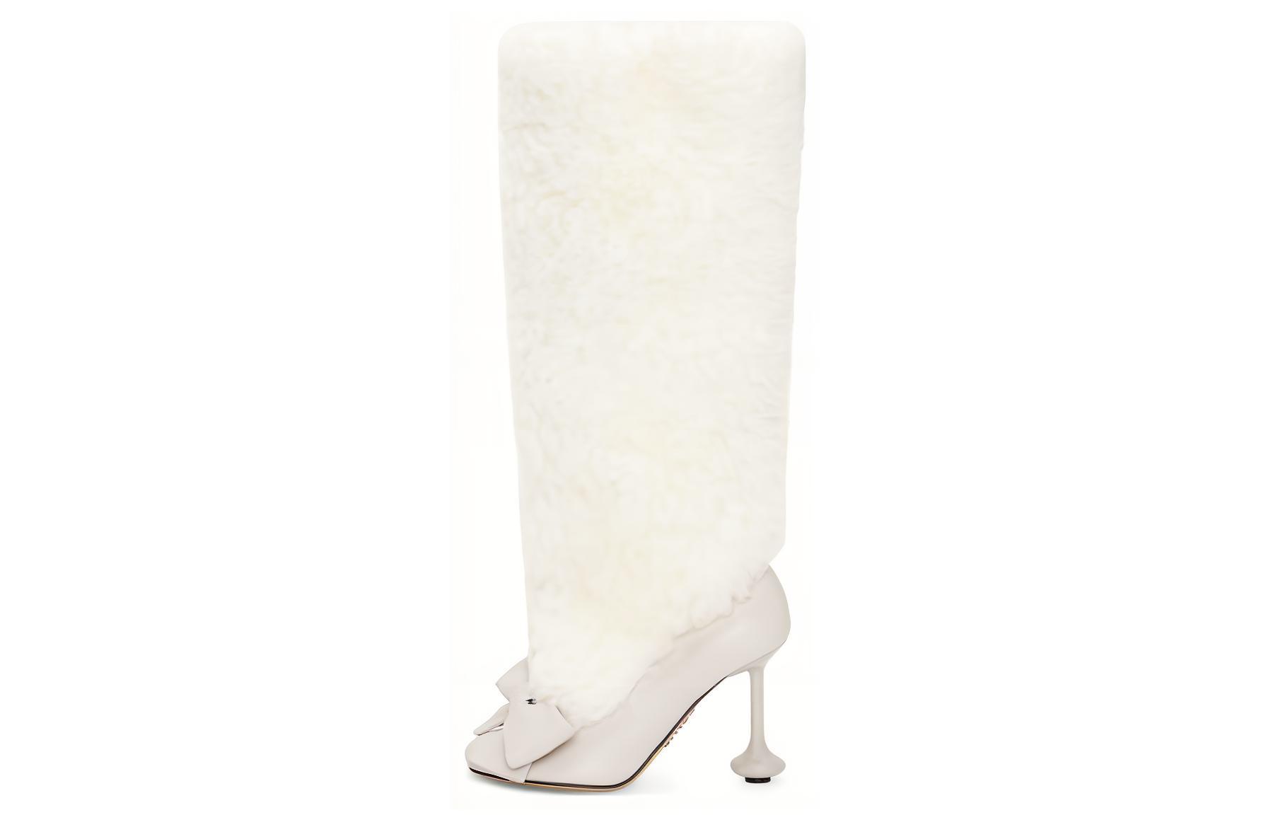 (W) LOEWE Ankle Boot 'White Pointed CMFT'