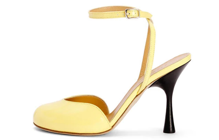 (Women) LOEWE Ankle Strap High Heel Sandals 'Yellow' L815S01X32-8100