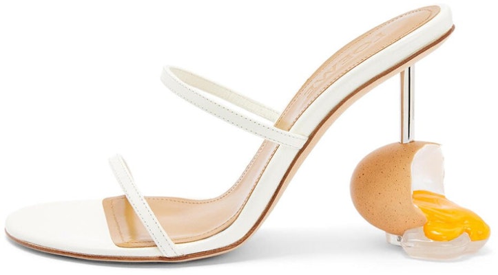 (Women) LOEWE Ankle Strap High Heels 'White Goat Leather' L814465X21-2099 Buy (Women) LOEWE Ankle Strap High Heels 'White Goat Leather' L814465X21-2099