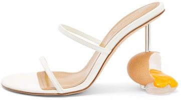 (Women) LOEWE Ankle Strap High Heels 'White Goat Leather' L814465X21-2099 (Women) LOEWE Ankle Strap High Heels 'White Goat Leather' L814465X21-2099