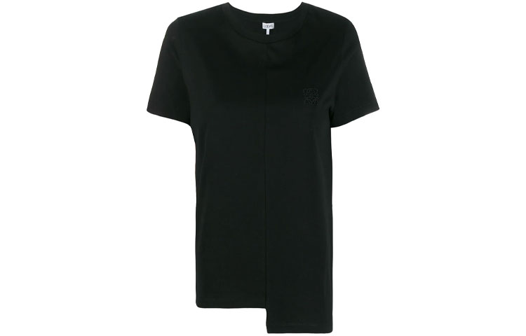 (Women) LOEWE Asymmetric Design Solid Color SS20  T-Shirt Black S6299062CR-1100 圖 2