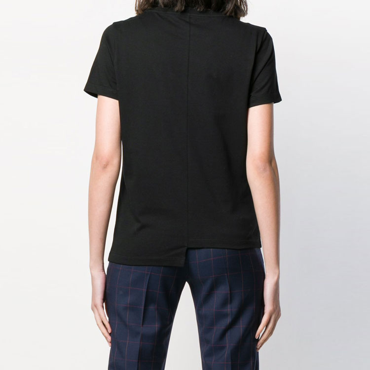(Women) LOEWE Asymmetric Design Solid Color SS20  T-Shirt Black S6299062CR-1100 圖 4