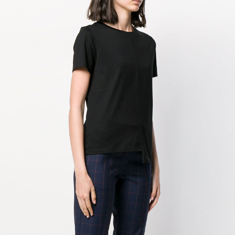 (Women) LOEWE Asymmetric Design Solid Color SS20  T-Shirt Black S6299062CR-1100 圖 5