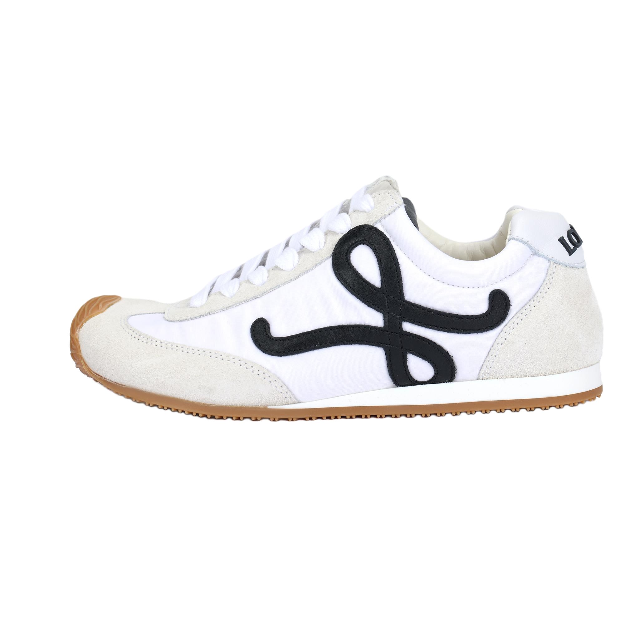 (Women) LOEWE Ballet Runner 2.0 White Leather Low-Top Casual Sneakers LLBR282X01-2101