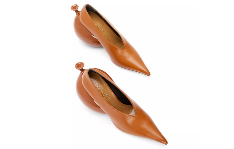 Shop (Women) LOEWE Balloon High Heels 'Brown Sculpted Heel' L814S01X46-2530