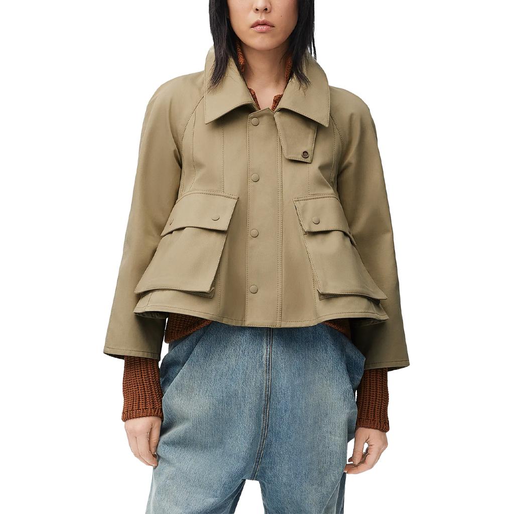 Lookbook (W) LOEWE 米色短款单排扣长袖夹克 FW24 S359Y01XBT-2860