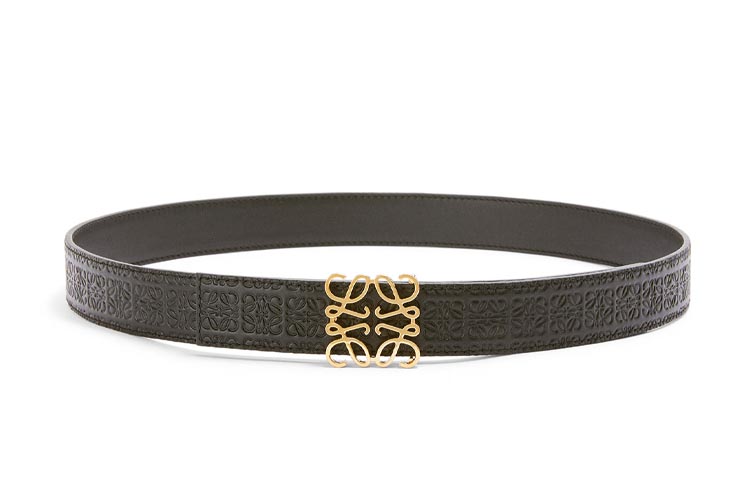 Order (W) LOEWE 黑色小牛皮腰带搭配光滑扣环 2.8cm. E619Z26X02-1206