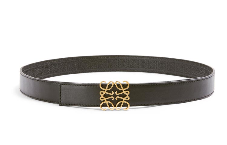 Lookbook (W) LOEWE 黑色小牛皮腰带搭配光滑扣环 2.8cm. E619Z26X02-1206