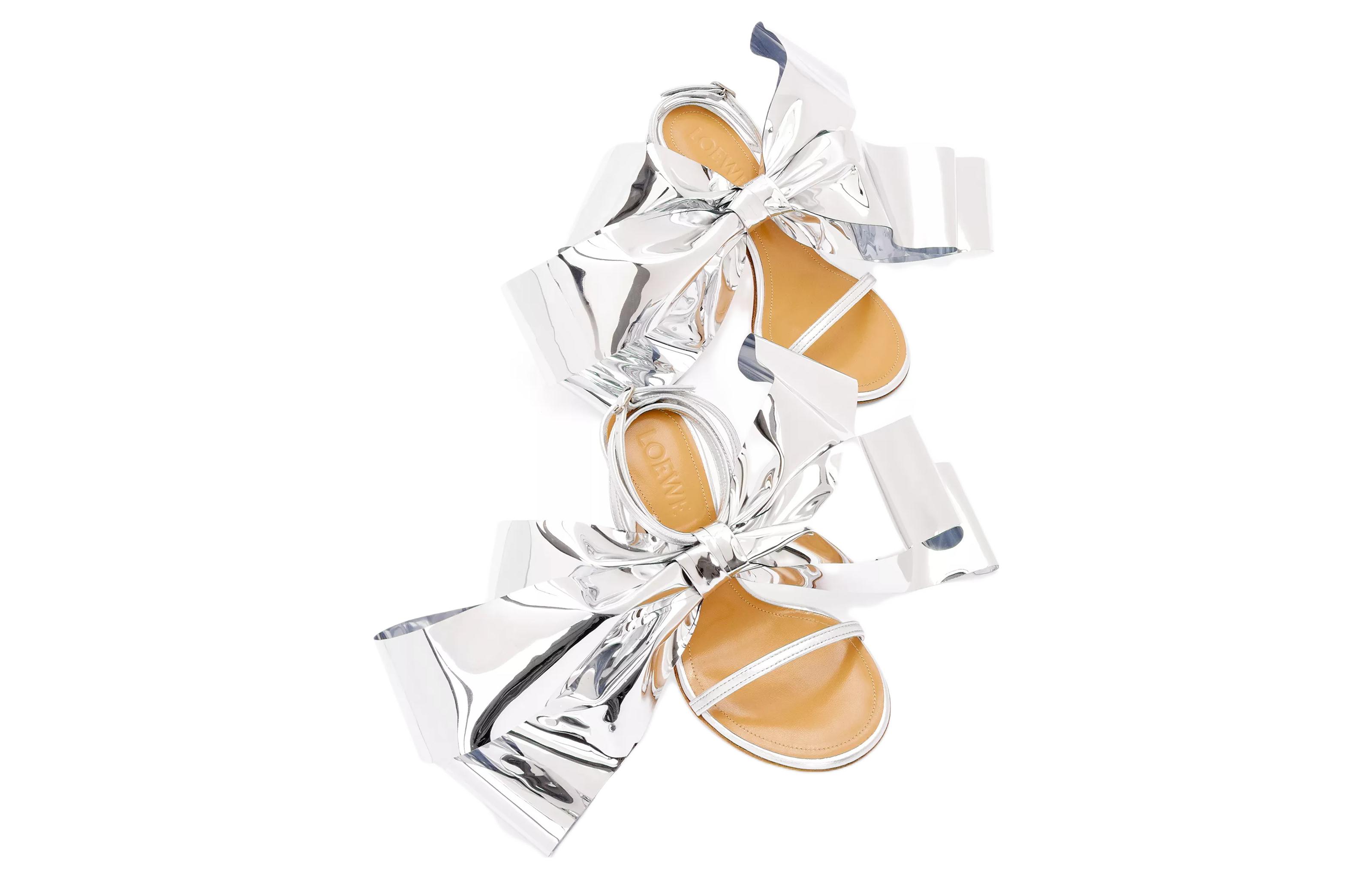 (W) LOEWE Bow Detail Slide 'Silver' 圖 4