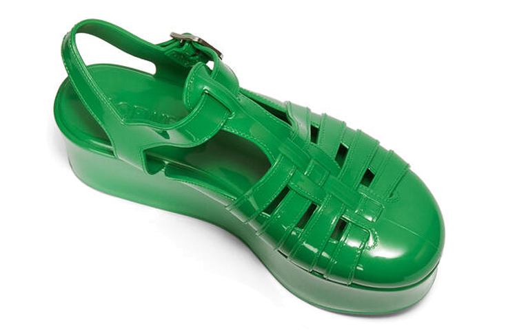 (W) LOEWE Buckle Fashion Chunky Sandal 'Green' 圖 3