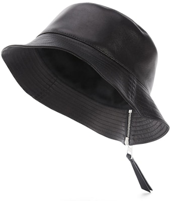 (Women) LOEWE Calfskin Leather Bucket Hat 11210010-1100 Lookbook (Women) LOEWE Calfskin Leather Bucket Hat 11210010-1100