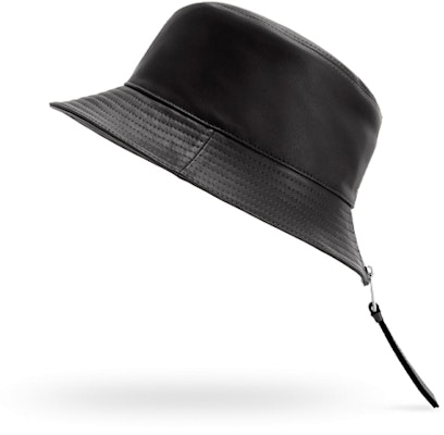 (Women) LOEWE Calfskin Leather Bucket Hat 11210010-1100 Shop (Women) LOEWE Calfskin Leather Bucket Hat 11210010-1100