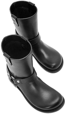 (W) LOEWE Campo 'Boots Kulit Hitam untuk Pergelangan Kaki' L815285X95-1100 Purchase (W) LOEWE Campo 'Boots Kulit Hitam untuk Pergelangan Kaki' L815285X95-1100