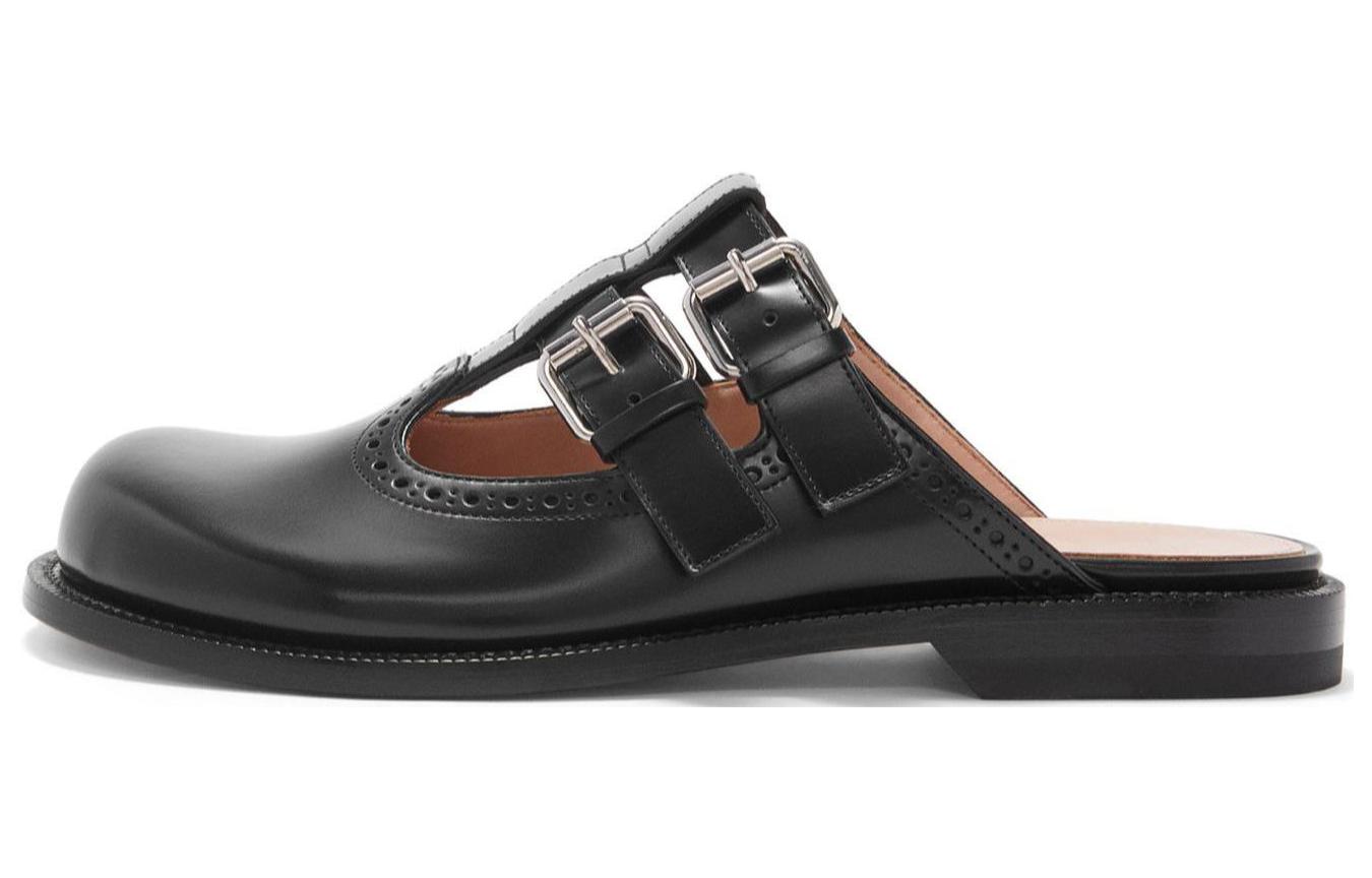 (Women) LOEWE Campo Mary Jane Mule 'Black' L815379X83-1100