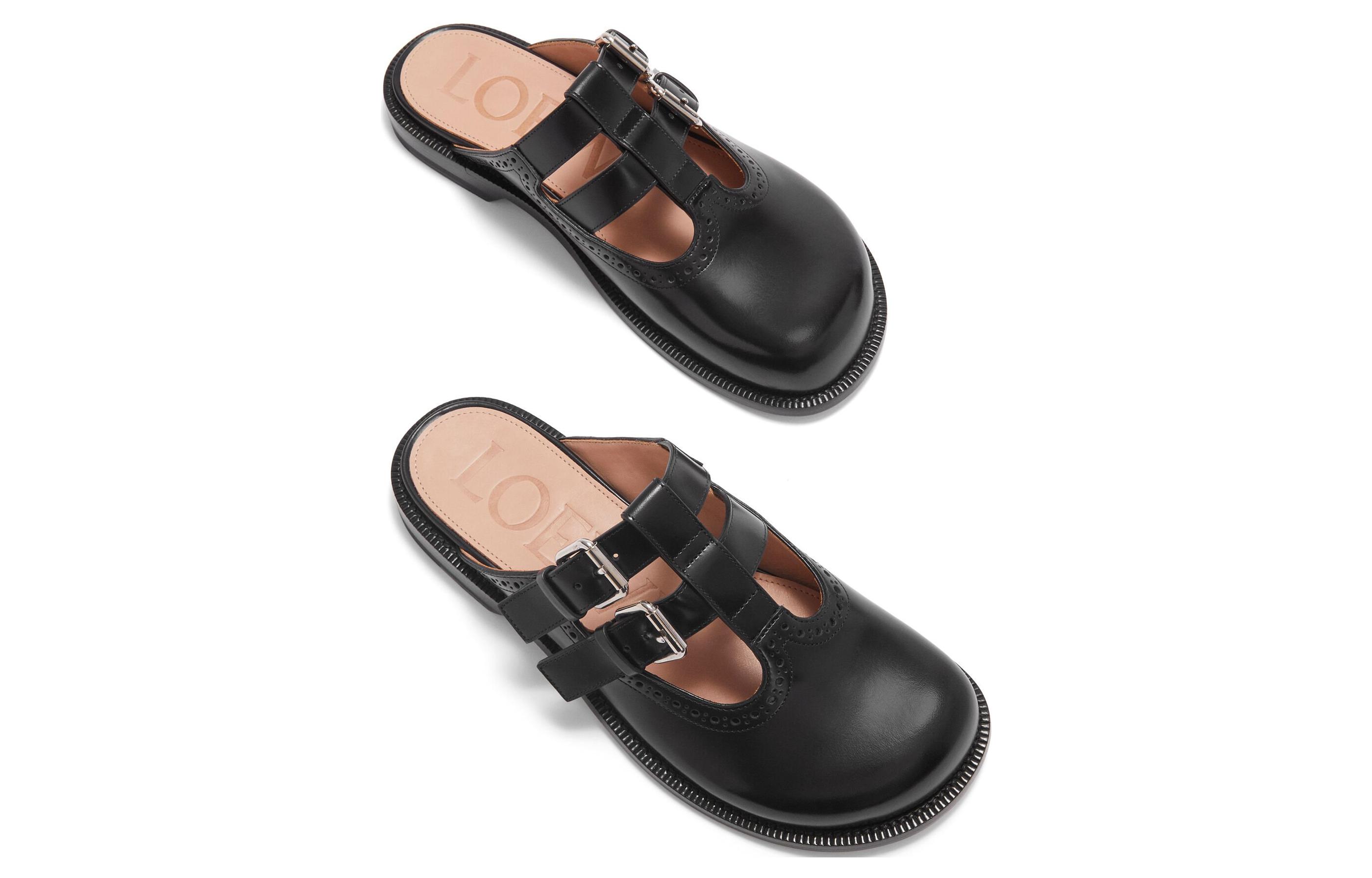 Shop (W) LOEWE Campo Mary Jane Mule 'Hitam' L815379X83-1100