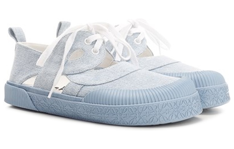 (W) LOEWE Canvas Sneaker 'Blue Grey' 圖 2