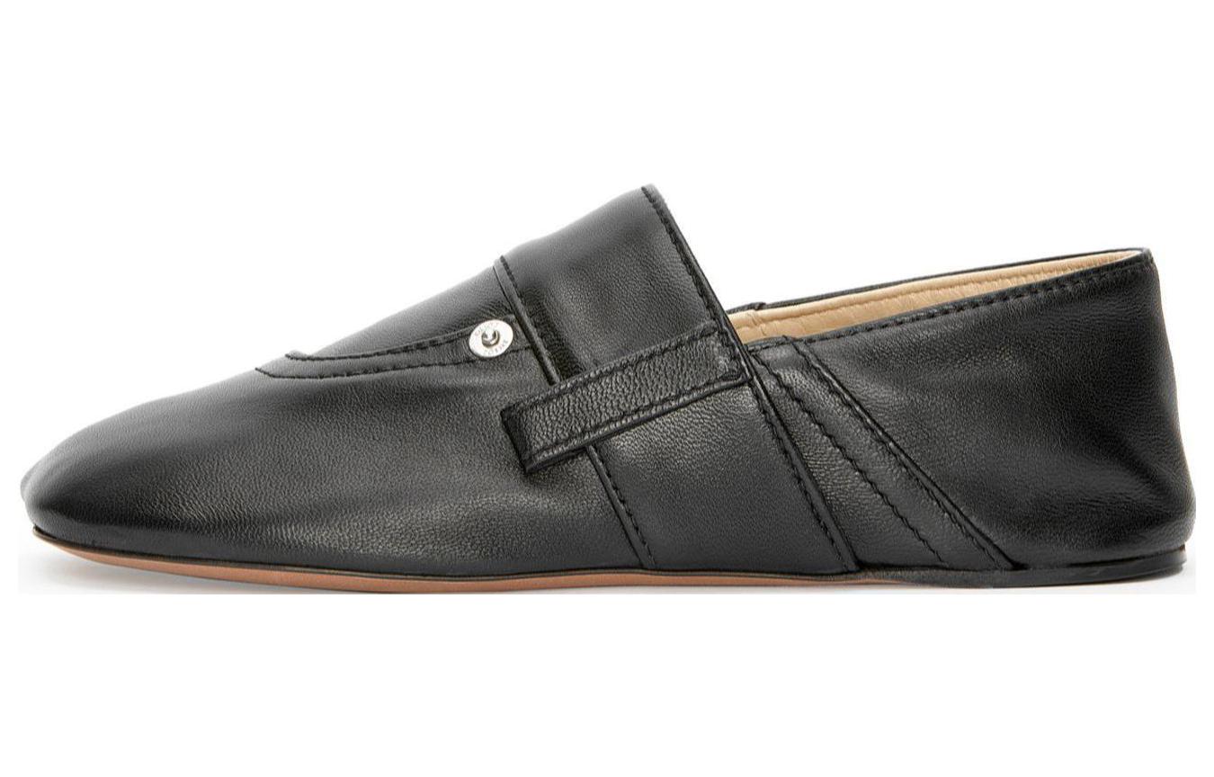 (Women) LOEWE Casual Derby 'Black Sheepskin' L815Q59X01-1100