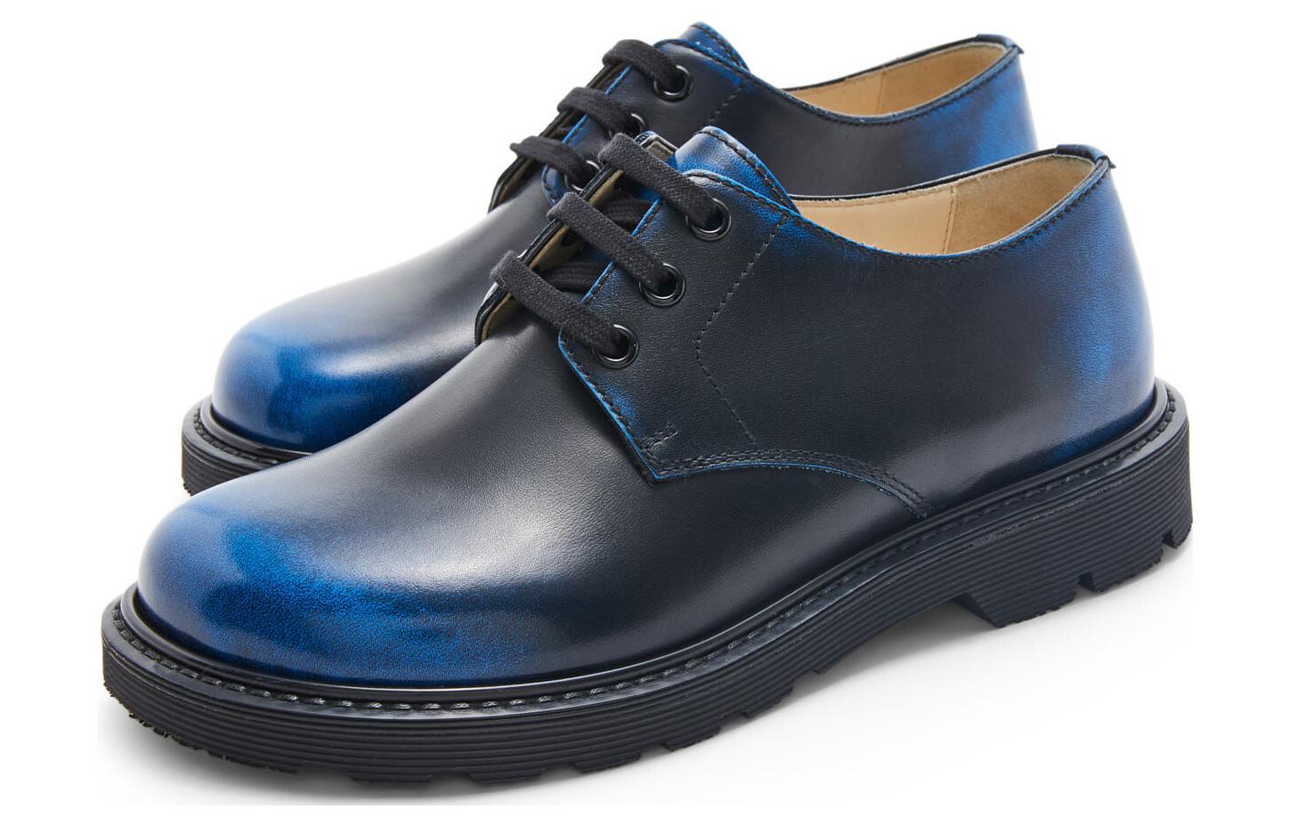 (W) LOEWE Casual Low-Top 'Dual-Tone Blue Velvet' 圖 3