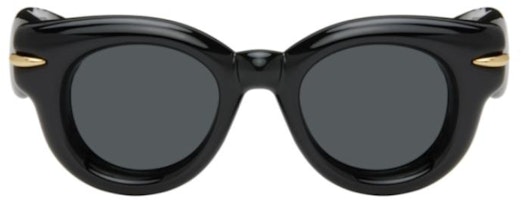 (Women) LOEWE Cat-Eye Nylon Sunglasses Black with Logo Print Temples for Women LW40118I 192337149863 (Women) LOEWE Cat-Eye Nylon Sunglasses Black with Logo Print Temples for Women LW40118I 192337149863