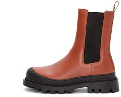 (Women) LOEWE Chelsea Boot 'Brown Leather with Pull-Tab Embossing' L815S05X19-2530 (Women) LOEWE Chelsea Boot 'Brown Leather with Pull-Tab Embossing' L815S05X19-2530