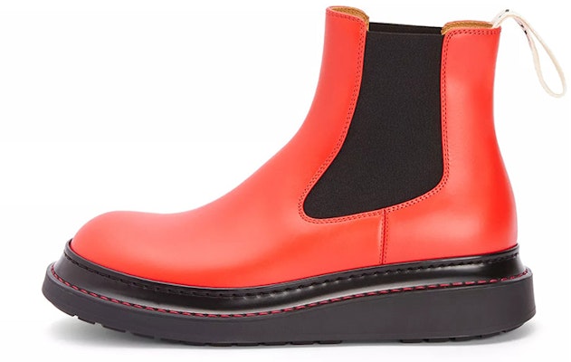 (W) Bota Chelsea LOEWE 'Cuero Rojo con Tirador de Satén' L815S05X12-8381 Buy (W) Bota Chelsea LOEWE 'Cuero Rojo con Tirador de Satén' L815S05X12-8381