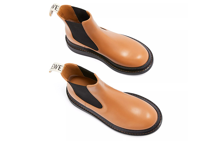 Lookbook (W) LOEWE Chelsea Boot dengan Reben Tarik 'Coklat' L815S05X12-2580