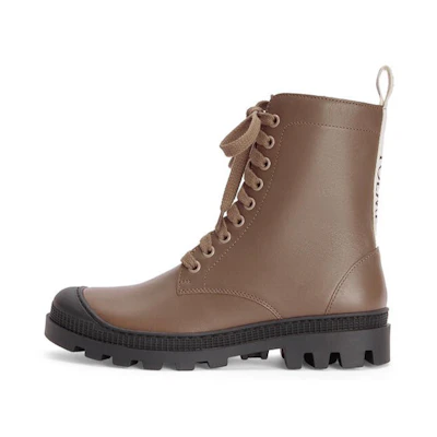 (W) LOEWE Chunky Heel Lace-up Boot 'Coffee'