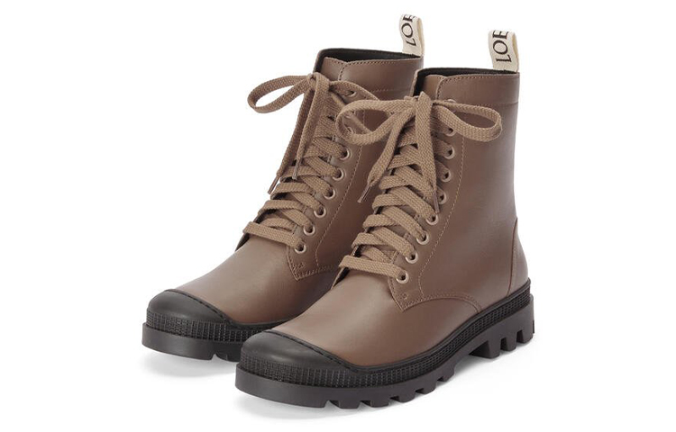 (W) LOEWE Chunky Heel Lace-up Boot 'Coffee' 圖 3