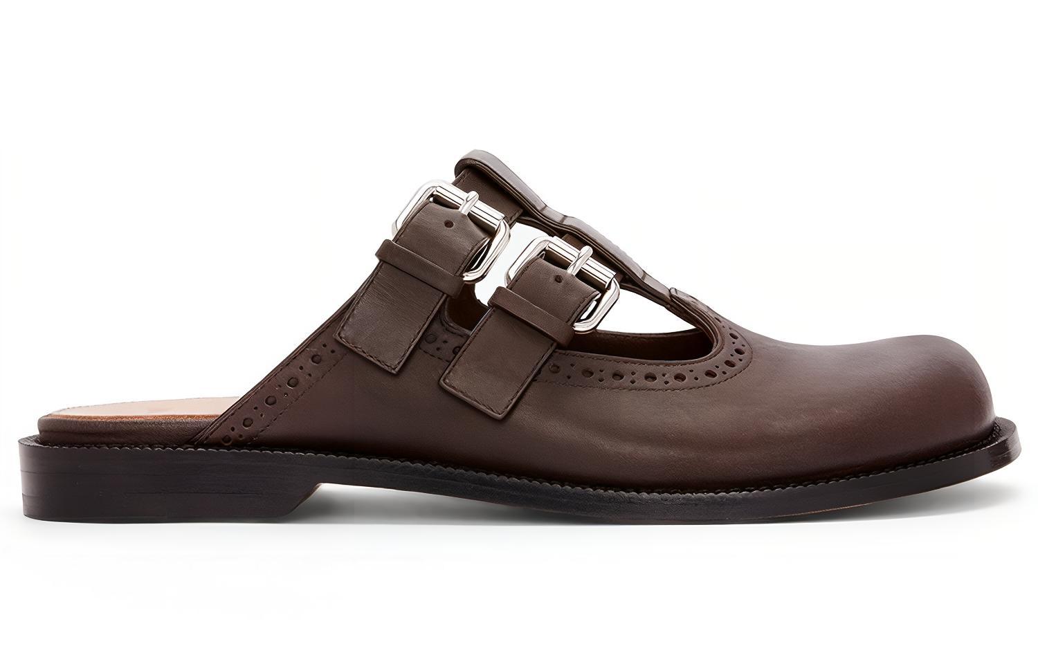 (W) LOEWE Classic Brogue Mule 'Dark Brown' 圖 2