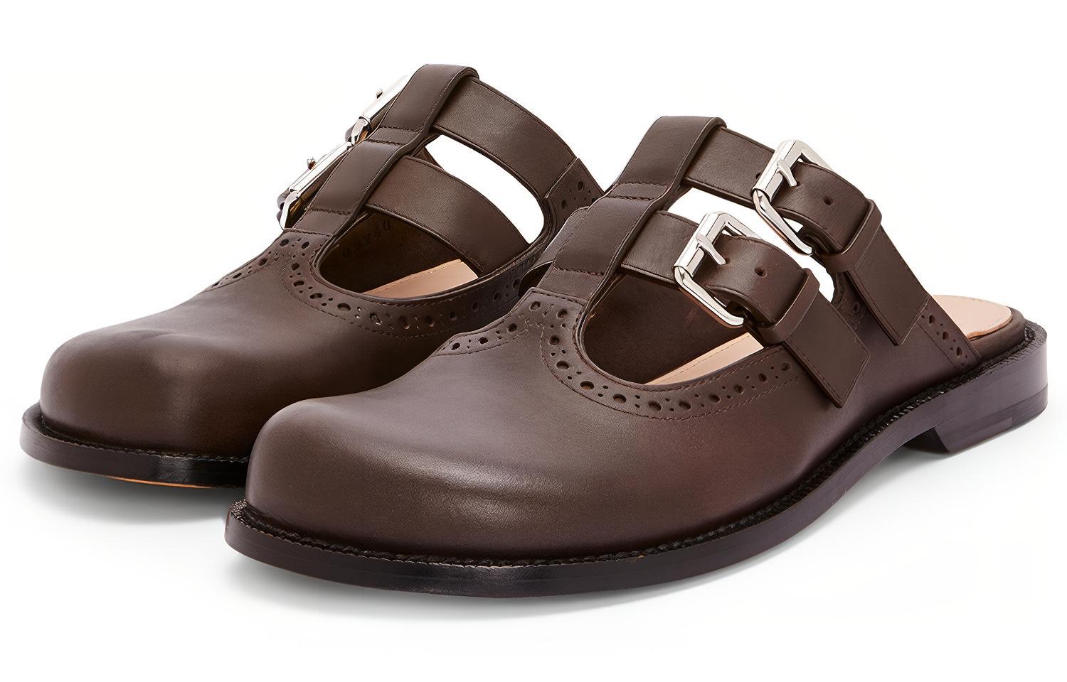 (W) LOEWE Classic Brogue Mule 'Dark Brown' 圖 3