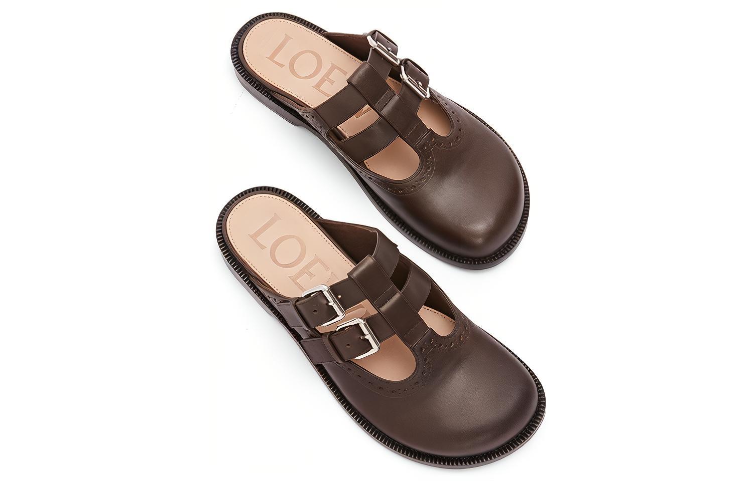 (W) LOEWE Classic Brogue Mule 'Dark Brown' 圖 4