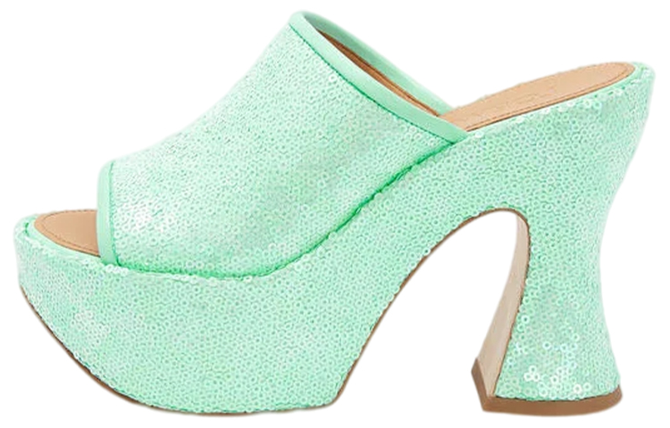 (Women) LOEWE Comfort Fashion Sandal 'Green Sequins' L616379X20-4180