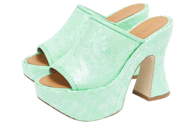 Order (W) Sandal Fashion Nyaman LOEWE 'Payet Hijau' L616379X20-4180