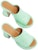 (W) Sandal Fesyen Selesa LOEWE 'Hijau Berkilauan' L616379X20-4180