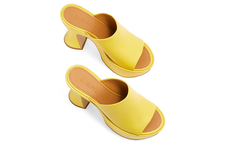 (W) LOEWE CMFT Leather Fashion Sandal 'Yellow' 圖 3