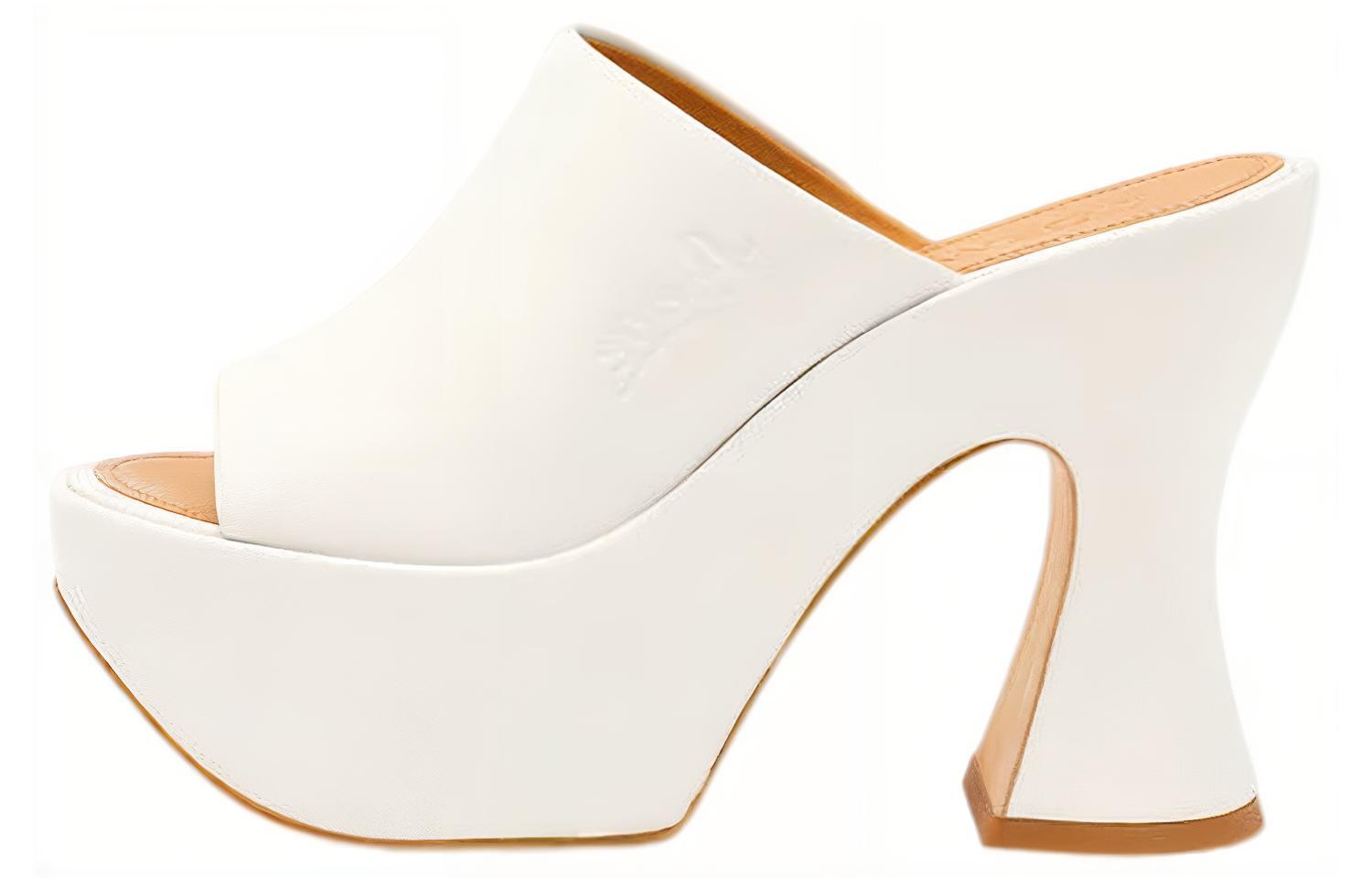 (W) LOEWE CMFT Leather Fashion Sandals 'White'