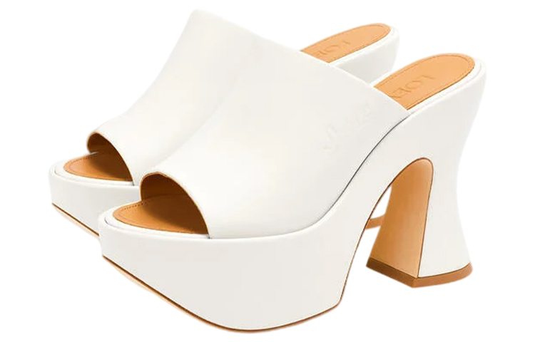 (W) LOEWE CMFT Leather Fashion Sandals 'White' 圖 2