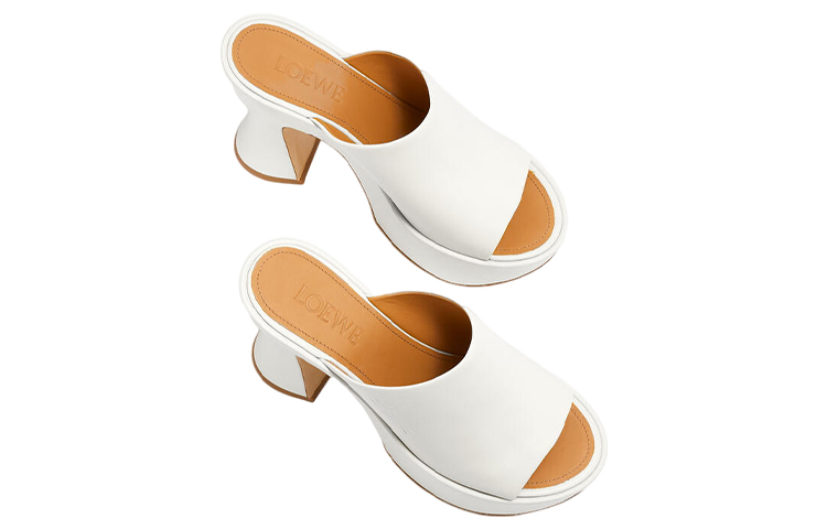 (W) LOEWE CMFT Leather Fashion Sandals 'White' 圖 3